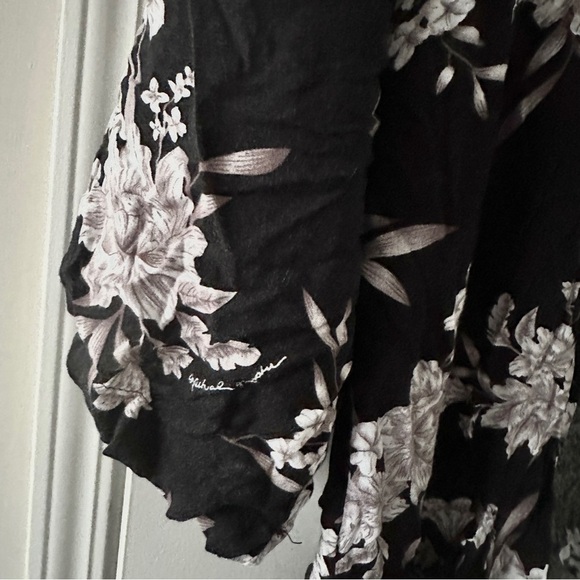 Spiritual Gangster Maya Black Floral Kimono Women’s One Size Swim Coverup Beachy - Picture 6 of 16